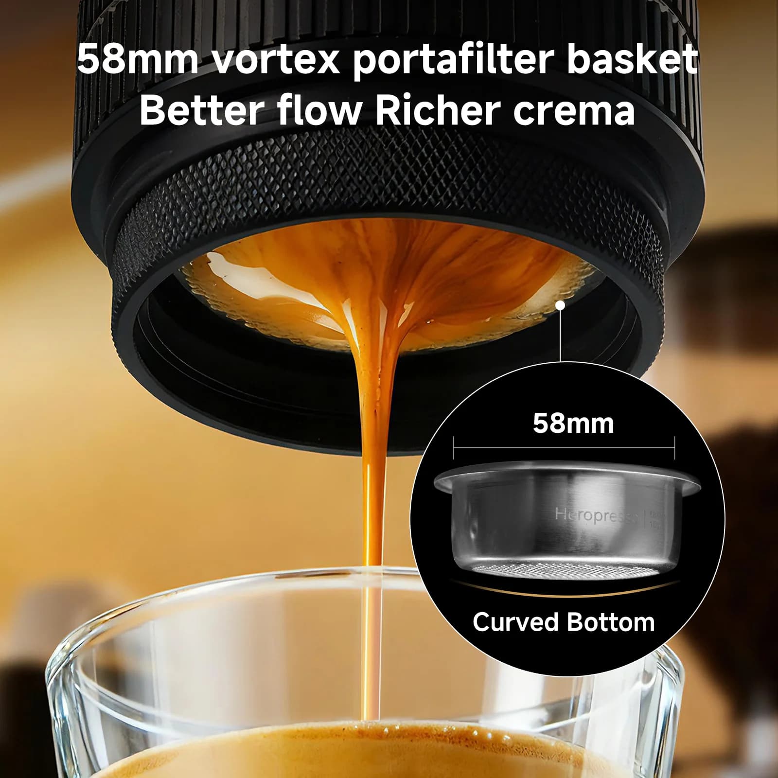 Machine à espresso portable 20 bars 58 mm