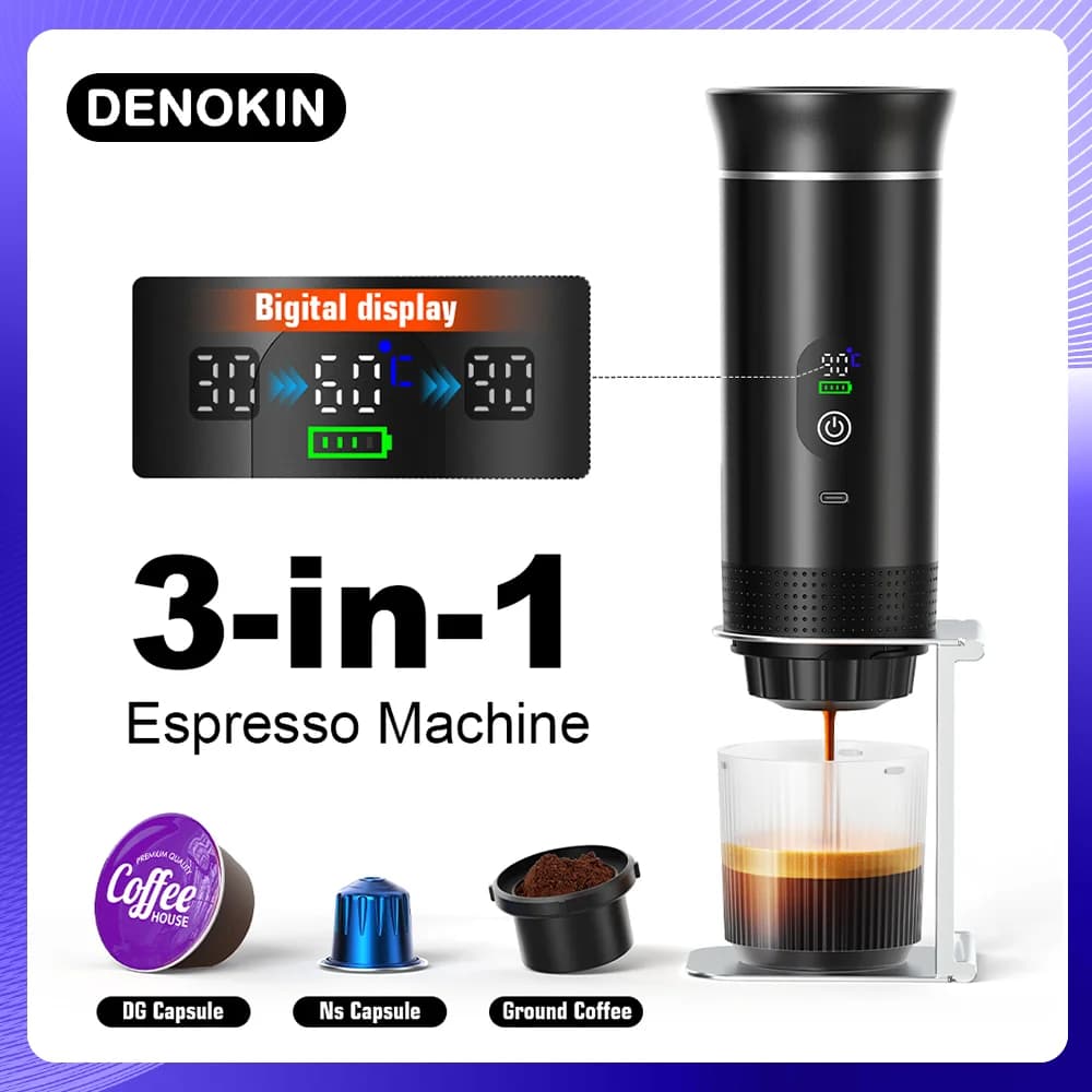 Machine à espresso portable 3-en-1