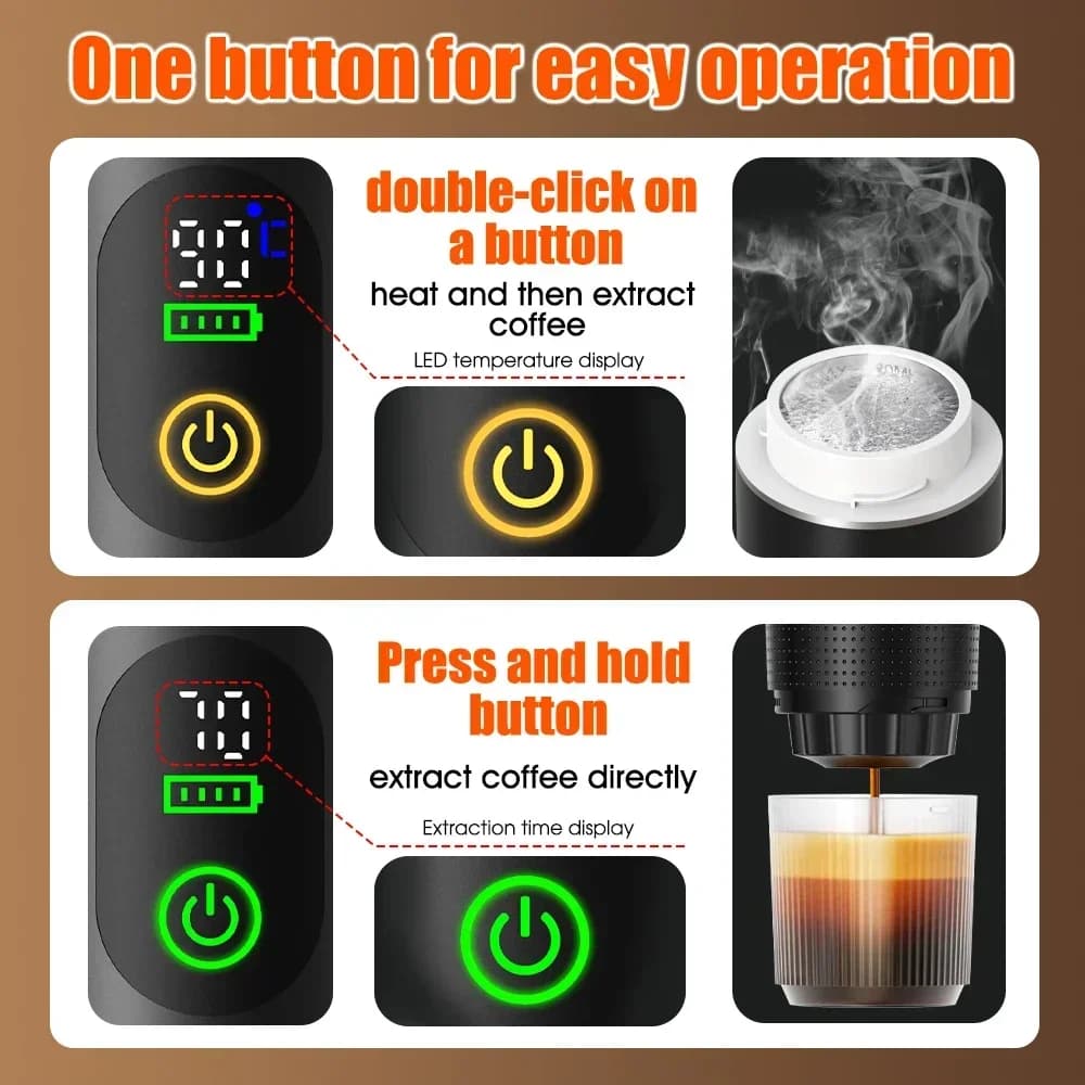 Machine à espresso portable 3-en-1