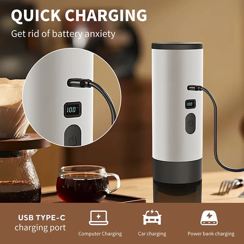 Cafetière électrique portable 7800mAh